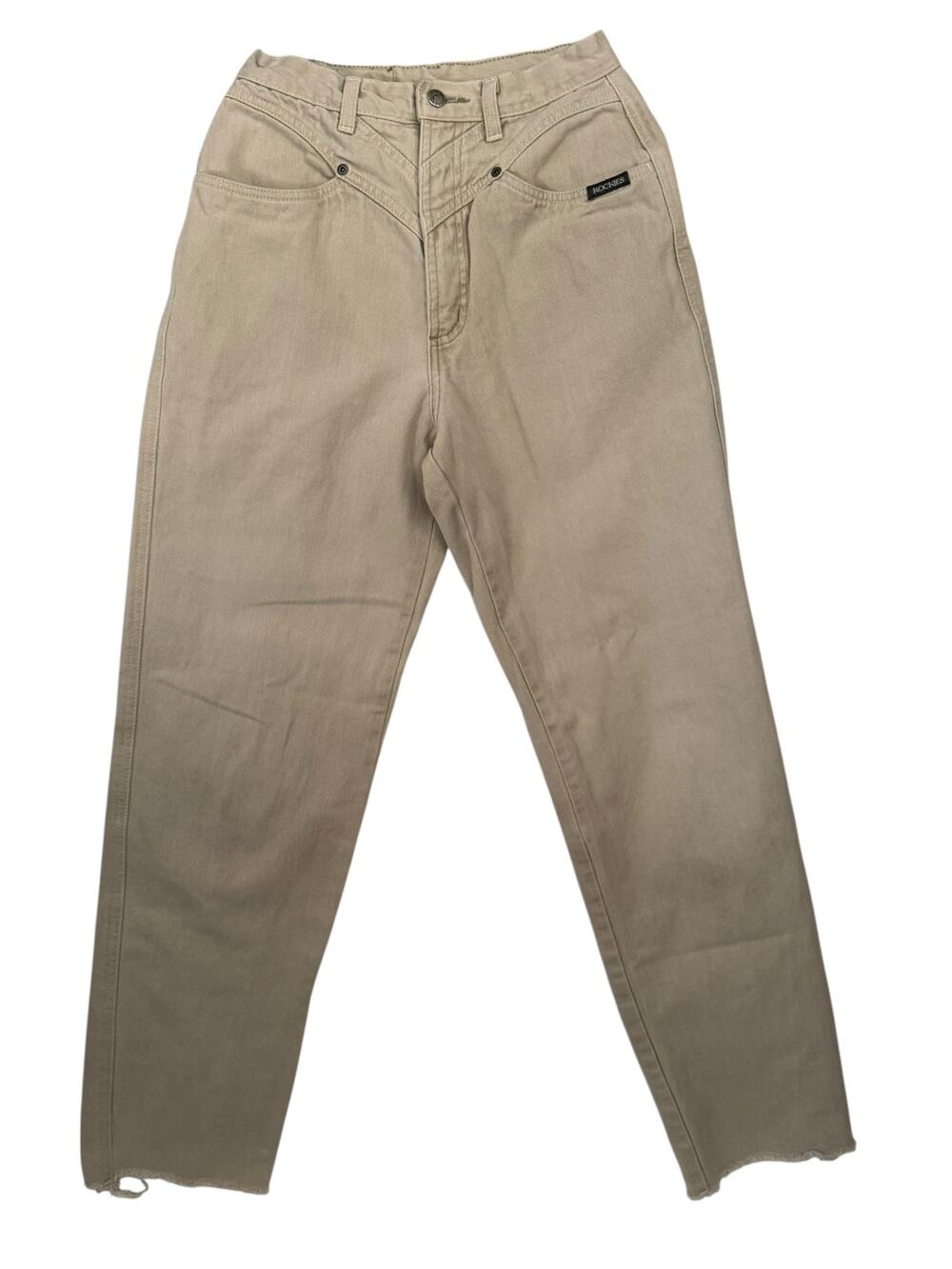 🤠 Vintage Rockies Tan High Waist Mom Jeans | Made in USA | Size 9/10